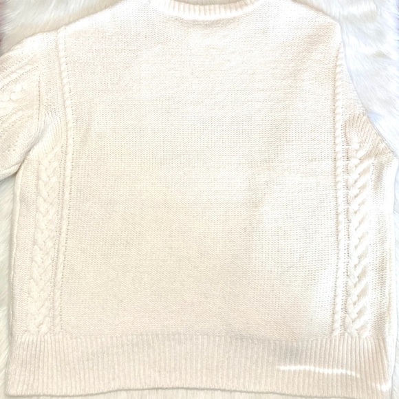 Alpaca Chunky Oversized Sweater Braided Knit Wool - Picture 13 of 14